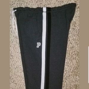 VS PINK Dark Gray Boyfriend Sweatpants Sz Large